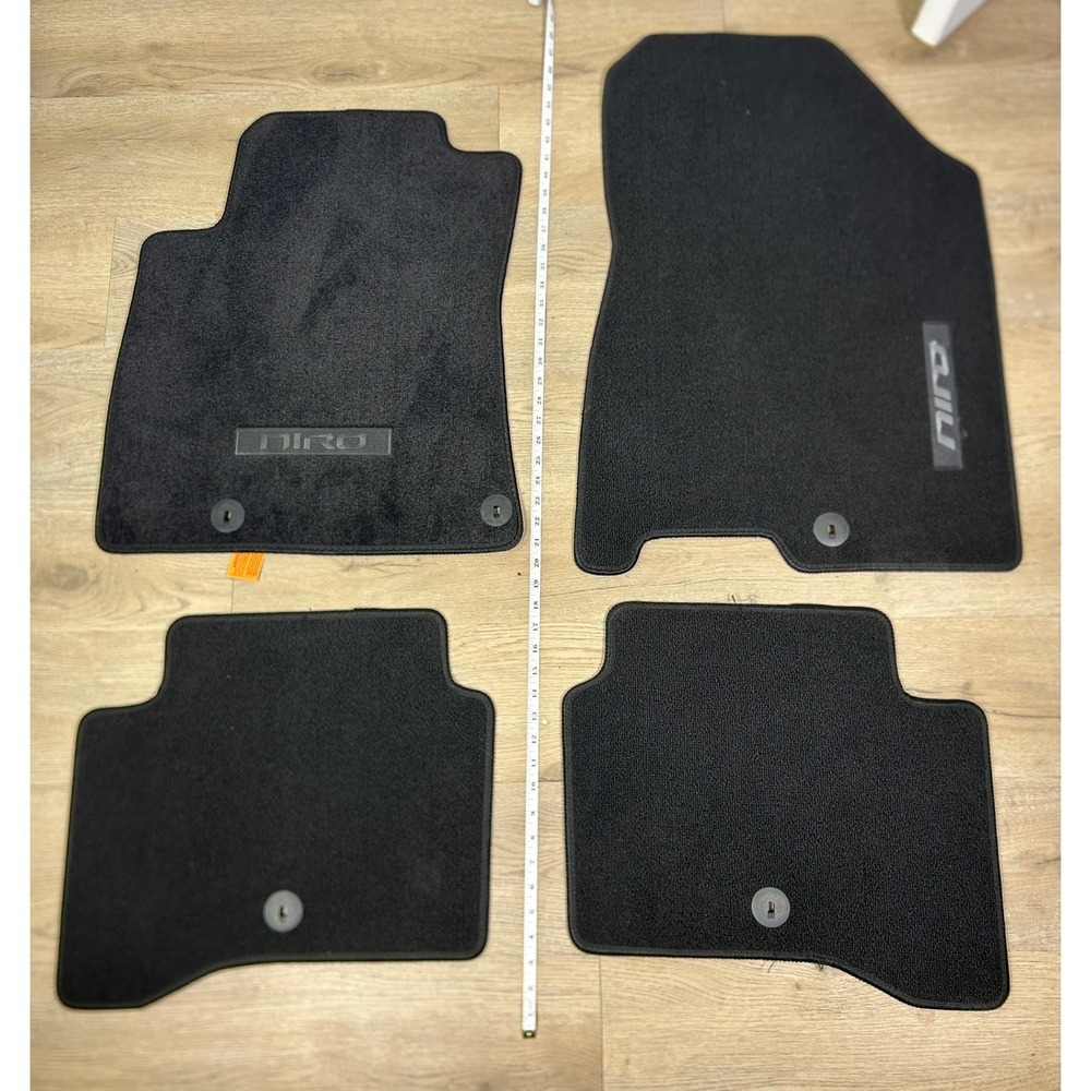 2017-2022 Kia Niro Floor Mats Black Carpet OEM 4 Piece Set G5F14-AC040